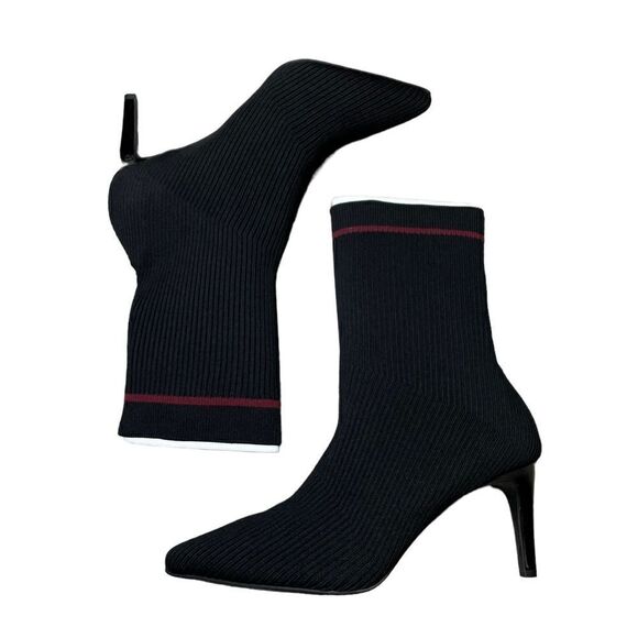 NWT Vince Camuto Black Wine Roreeta Pull On Booties - Picture 6 of 7